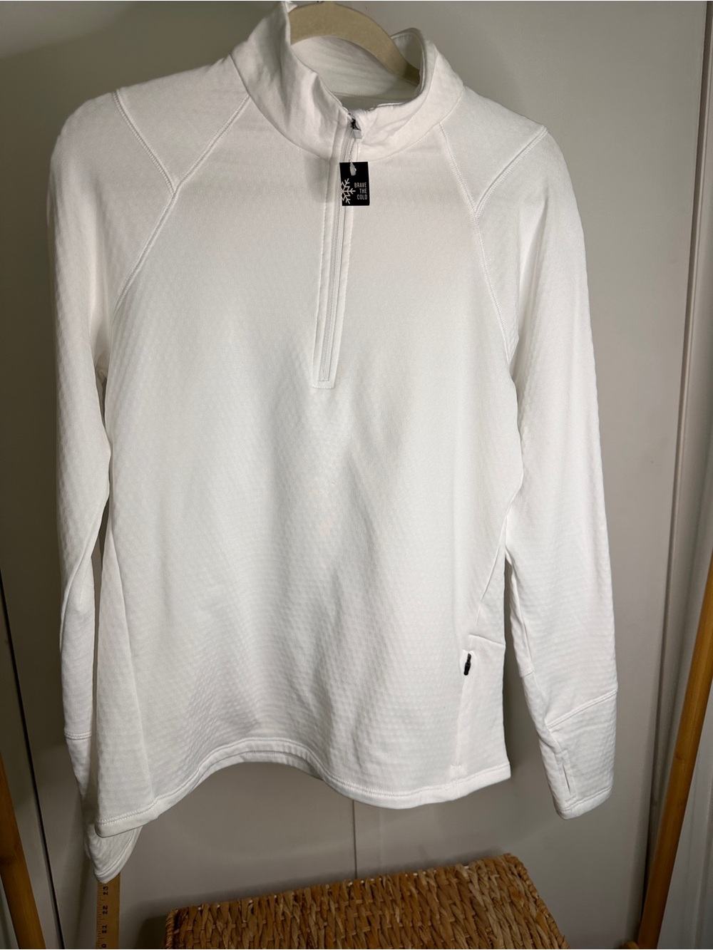 DSG White Lightweight Quarter-Zip Shirt Jacket
